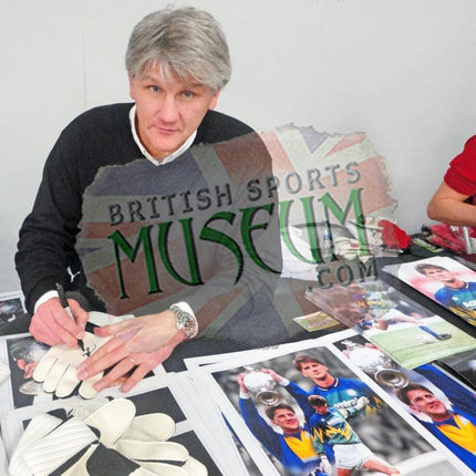 John Lukic Hand Signed Leeds United Photograph Photograph 15x19" Framed