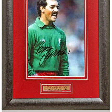 Bruce Grobbelaar Liverpool Legend Hand Signed Photograph 15x19" Framed