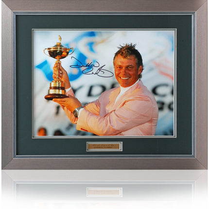 Darren Clarke Golf Legend Hand Signed Photograph 23x19" Framed