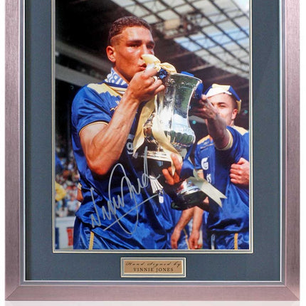 Vinnie Jones Wimbledon Legend Hand Signed Photograph 23x19" Framed