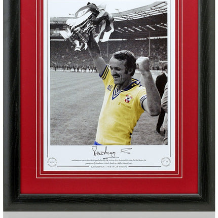 Peter Rodigues Southampton Legend Hand Signed Photograph 23x19" Framed