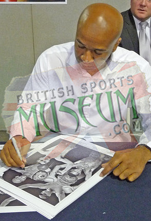 Legends of British Boxing Hand Signed by 4 World Champions Montage 23x19" Framed