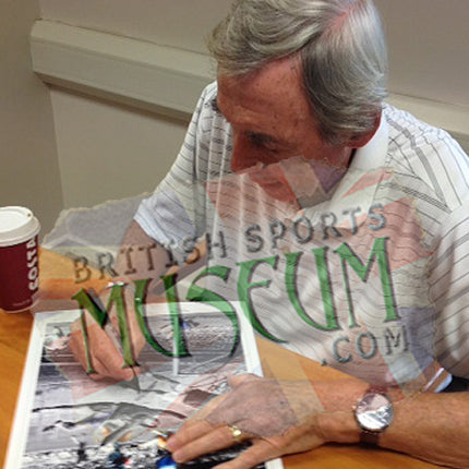 Gordon Banks and Peter Shilton England Legends Hand Signed Montage 23x19" Framed