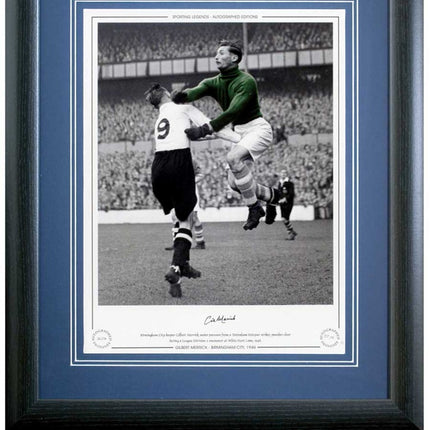 Gilbert Merrick Birmingham City Legend Hand Signed Photograph 23x19" Framed