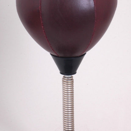 Retro Boxing Speed Punch Ball on Spring PU Leather Look New Unbranded