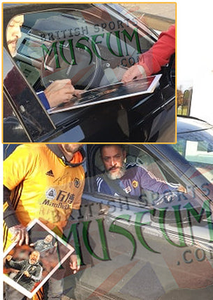 Nuno Espirito Santo Wolverhampton Wanderers Hand Signed Montage 23x19" Framed