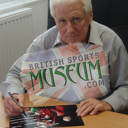 Tony Book Manchester City Legend Hand Signed Photograph 15x19" Framed