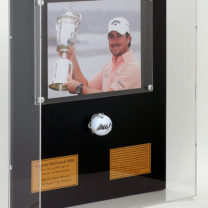 Graeme McDowell MBE Hand Signed Golf Ball Presentation
