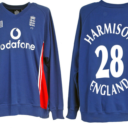 Steve Harmison MBE Retro Match Worn England ODI Shirt Cricket Sweater