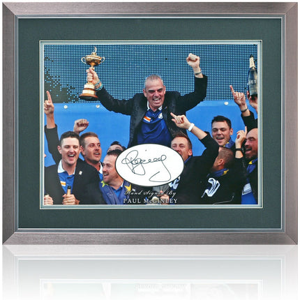 Paul McGinley Golf Legend Hand Signed Photograph 23x19" Framed