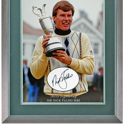 Nick Faldo Golf Legend Hand Signed Photograph Photograph 23x19" Framed