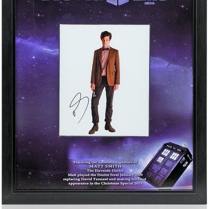 Matt Smith Doctor Who Hand Signed Presentation