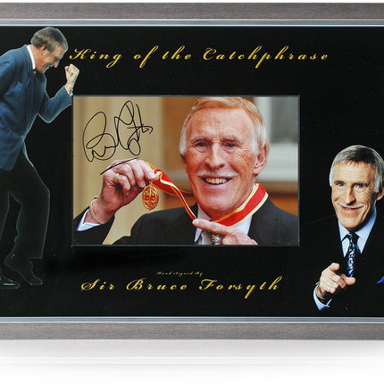 Bruce Forsyth Hand Signed TV Legend Presentation AFTAL COA