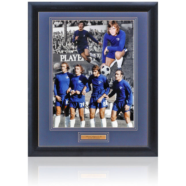 Alan Hudson Hand Signed Chelsea Photograph 23x19" Framed