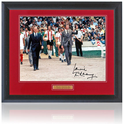 Lawrie McMenemy Southampton Legend Hand Signed Photograph 23x19" Framed