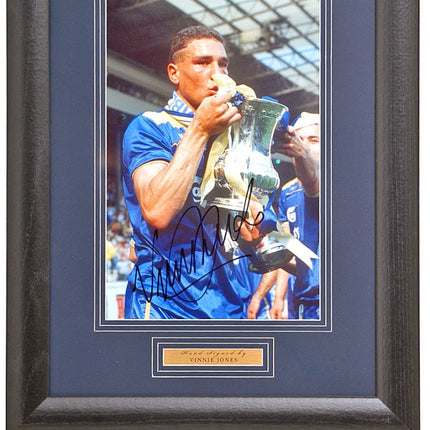 Vinnie Jones Wimbledon Legend Hand Signed Photograph 15x19" Framed