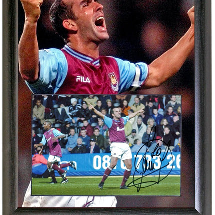 Paolo Di Canio Hand Signed 12x8'' West Ham United Framed Photo AFTAL COA