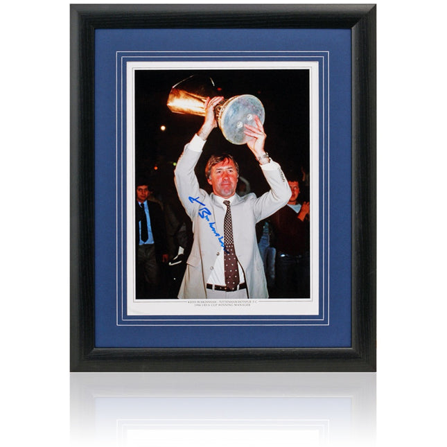Keith Burkinshaw Tottenham Hotspur Legend Hand Signed Photograph 23x19" Framed