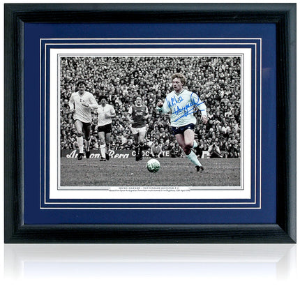 Micky Hazard Tottenham Hotspur Legend Hand Signed Montage 23x19" Framed