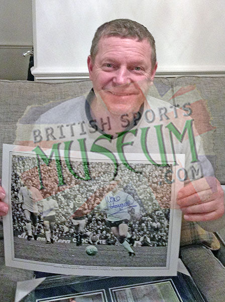 Micky Hazard Tottenham Hotspur Legend Hand Signed Montage 23x19" Framed