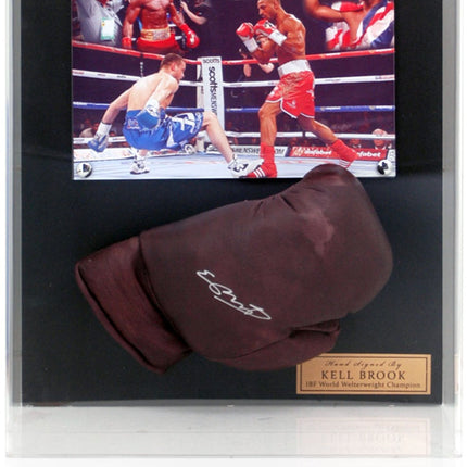 Kell Brook Hand Signed Boxing Glove Acrylic Presentation