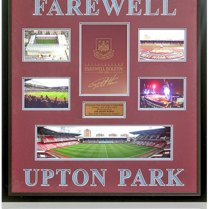 Sir Geoff Hurst MBE Hand Signed West Ham Farewell Boleyn Programme Large Display