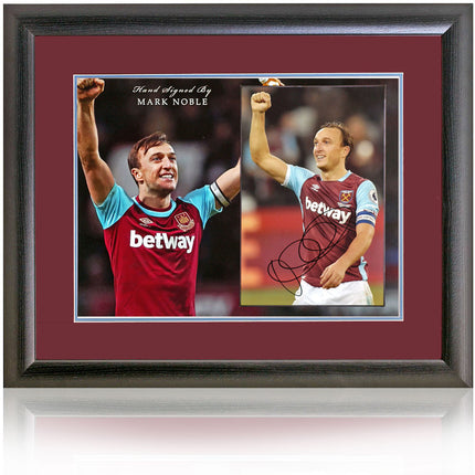 Mark Noble West Ham United Legend Hand Signed Photo Presentation 23x19" Framed