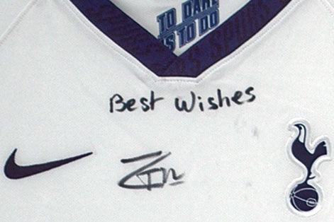 Tanguy Ndombele Tottenham Hotspur Hand Signed Home Football Shirt