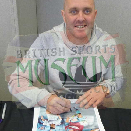 Julian Dicks West Ham United Hammers Legend Hand Signed Montage 23x19" Framed