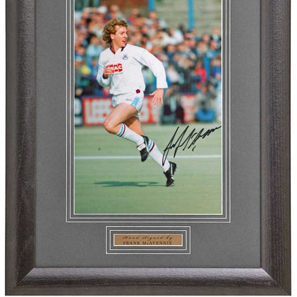 Frank McAvennie West Ham United Legend Hand Signed Photograph 15x19" Framed