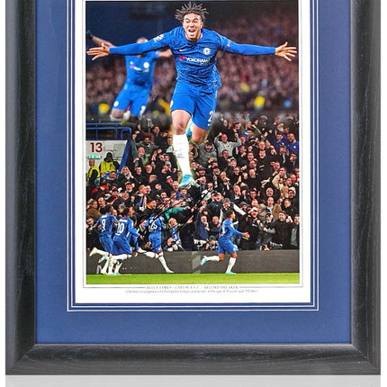 Reece James Chelsea Captain Hand Signed Montage 23x19" Framed