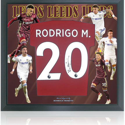 Rodrigo Hand Signed Leeds United Shirt Presentation