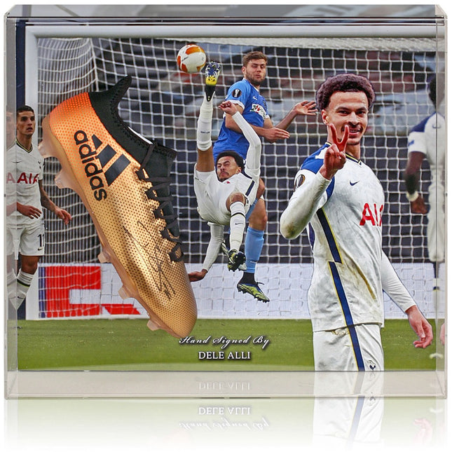 Dele Alli Tottenham Hotspur Hand Signed Football Boot Large Display