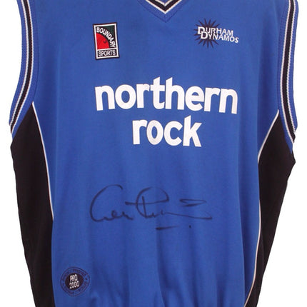 Gavin Hamilton Match Worn & Hand Signed Durham Dynamos Cricket Shirt