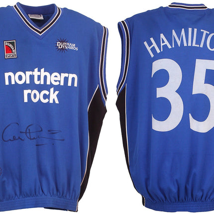 Gavin Hamilton Match Worn & Hand Signed Durham Dynamos Cricket Shirt