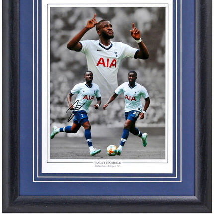 Tanguy Ndombele Tottenham Hotspur Hand Signed Photograph 23x19" Framed