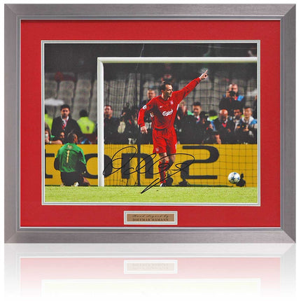 Dietmar Hamann Liverpool Legend Hand Signed Photograph 23x19" Framed