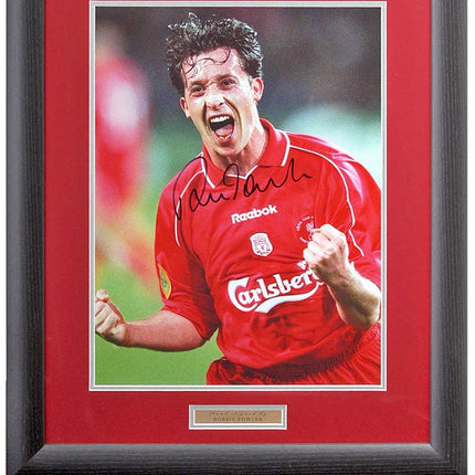 Robbie Fowler Liverpool Legend Photograph 23x19" Framed