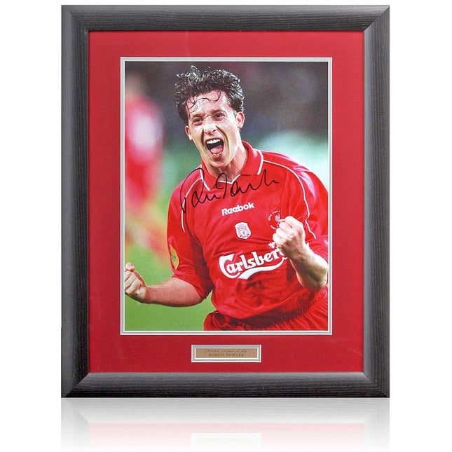 Robbie Fowler Liverpool Legend Photograph 23x19" Framed