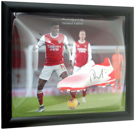 Thomas Partey Arsenal Hand Signed Football Boot Dome Presentation