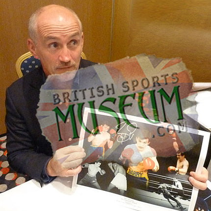 Barry McGuigan Boxing Legend Hand Signed Montage 23x19" Framed