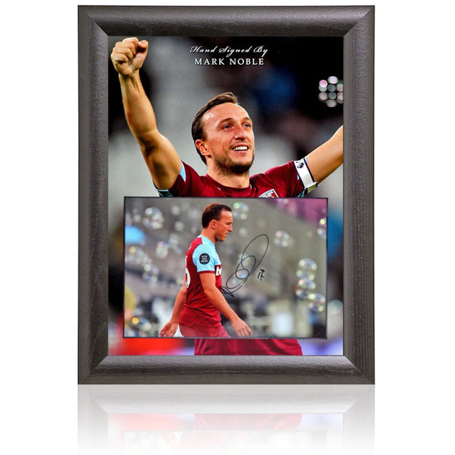 Mark Noble West Ham United One Club Legend Hand Signed Photo Presentation 23x19" Framed