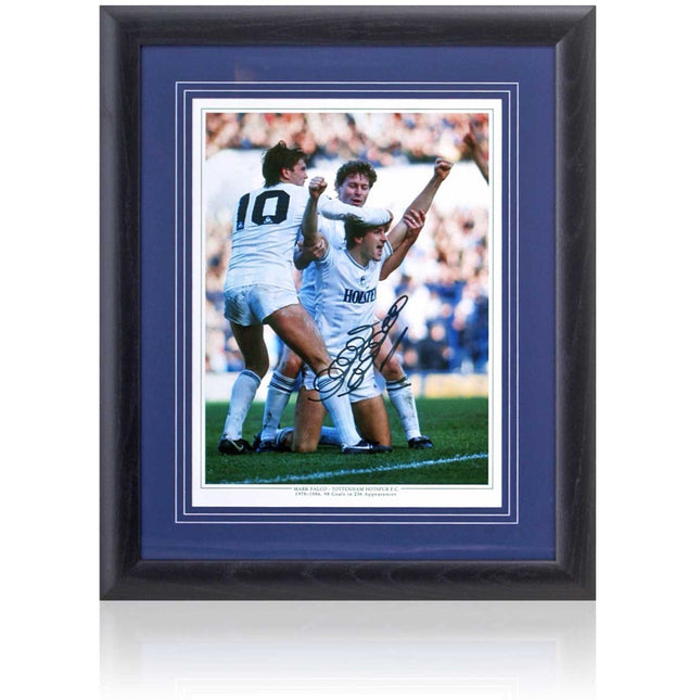 Mark Falco Tottenham Hotspur Legend Hand Signed Montage 23x19" Framed