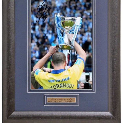 Dieter Van Tornhout Kilmarnock Legend Hand Signed Photograph 15x19" Framed