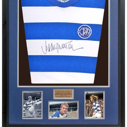 Rodney Marsh Queens Park Rangers Signed Football Shirt Framed + COA