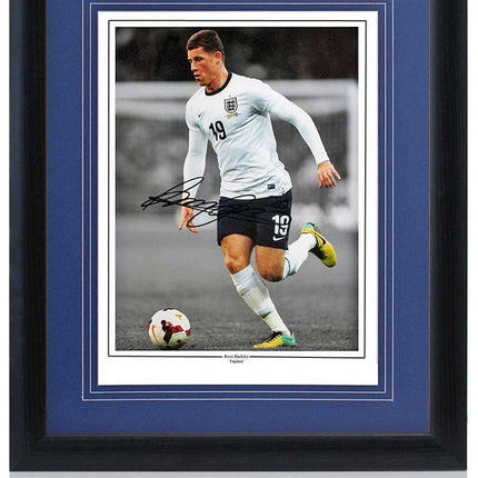 Ross Barkley Hand Signed England Photograph 23x19" Framed