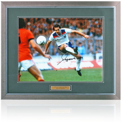 Ray Wilkins England Legend Hand Signed Photograph 23x19" Framed