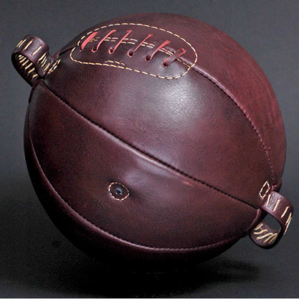Retro Boxing Punch Ball Hand Stitched Brown Leather Ball New Unbranded