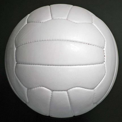 Retro 1970s White Football 18 Panel Hand Stitched Size 5 Leather New Unbranded