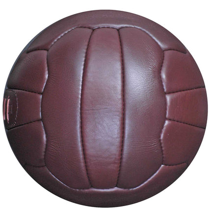 Vintage Retro 1930s Football 18 Panel Size 5 Brown Hand-Stitched Leather New